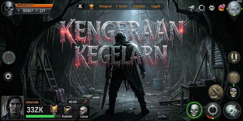 Gameplay seram dalam 33ZK yang menakutkan.