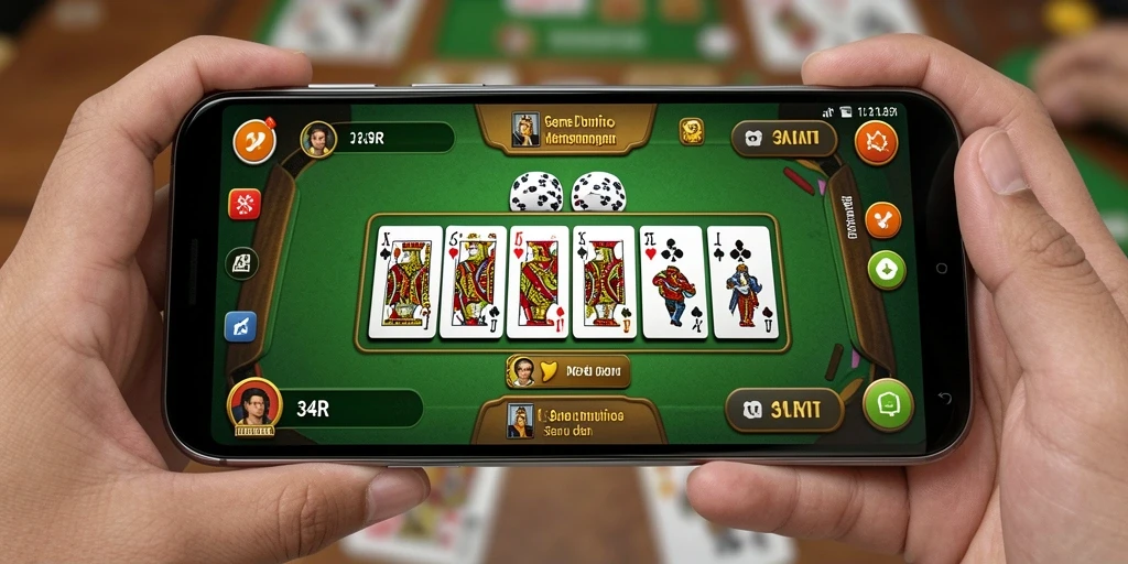 Tampilan gameplay menarik dari 34R dalam permainan Domino.