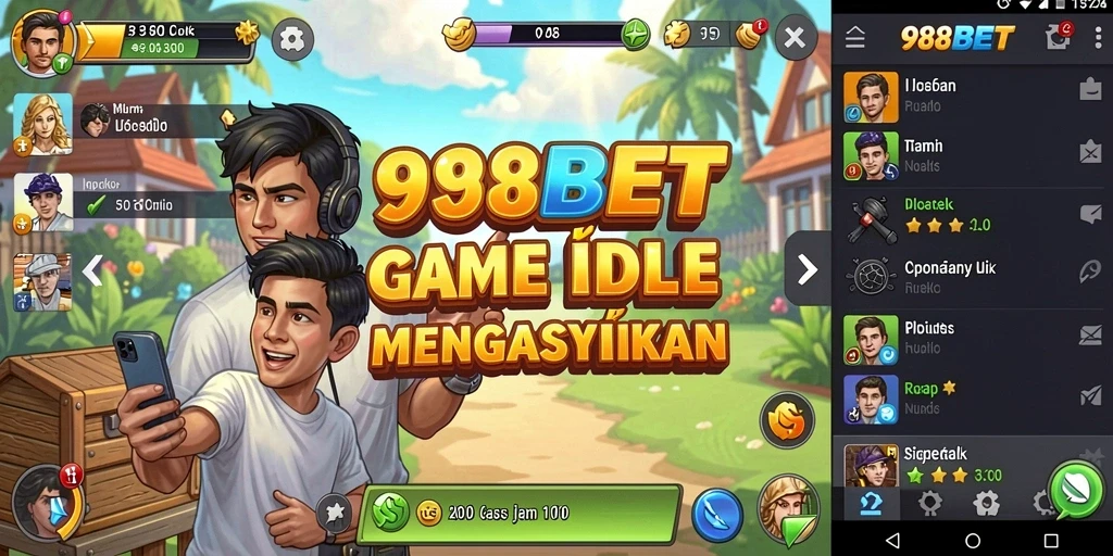 Tampilan gameplay 988BET yang menampilkan pengalaman Idle yang seru.