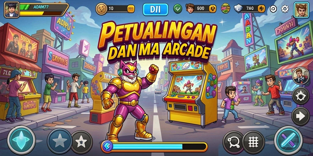 Tampilan gameplay seru dan menarik dari ADAM77.