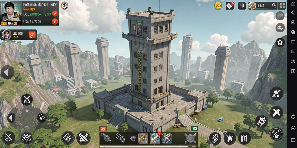 Tampilan gameplay menegangkan dari <strong>ASIA200</strong> dengan strategi Tower Defense.