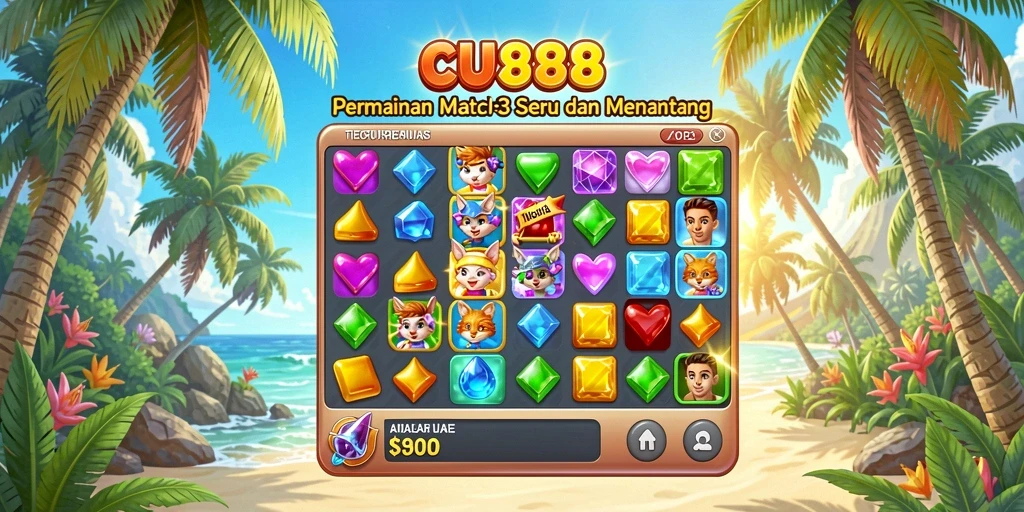 Tampilan gameplay menarik dalam CU888, penuh warna dan tantangan.