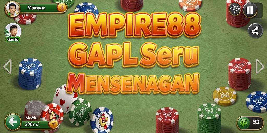 Screenshot gameplay EMPIRE88 menunjukkan keseruan permainan Gaple.