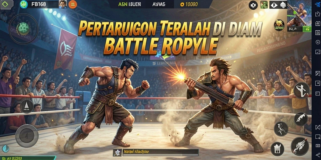 Tangkapan layar menampilkan intensitas pertarungan di FB168.