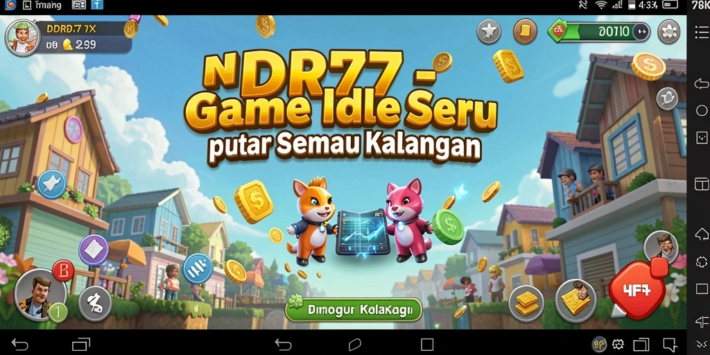 Tampilan gameplay IDR77 dengan berbagai elemen Idle yang menarik.
