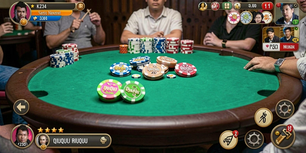 Screenshot gameplay QiuQiu K234 yang menarik.