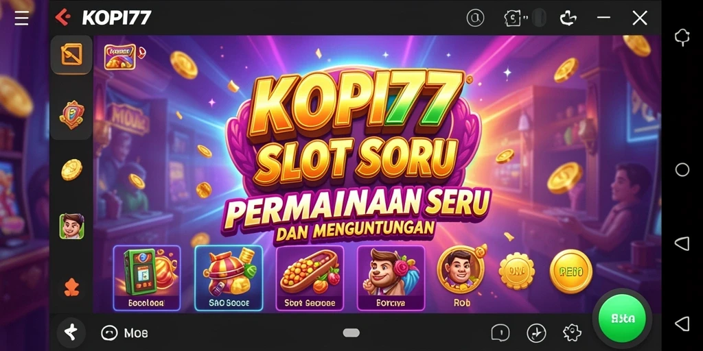 Tampilan gameplay KOPI77 yang mengesankan dan seru.