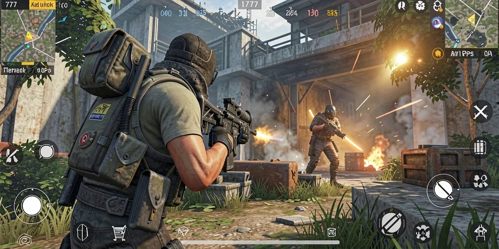 Tampilan gameplay menegangkan dari L777 dengan aksi TPS yang seru.