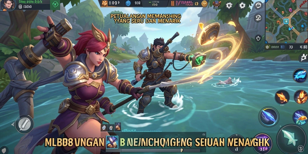 Tampilan gameplay seru dalam MLBB8 dengan berbagai ikan yang menanti.