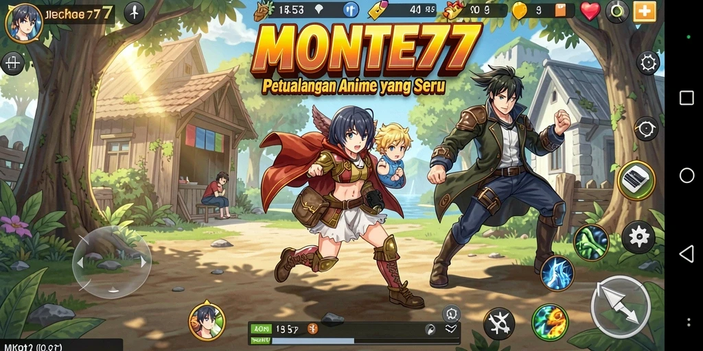 Gameplay seru dalam dunia Anime yang penuh warna.