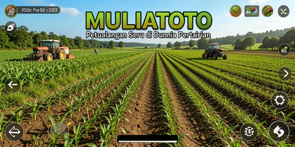 Tampilan gameplay <strong>MULIATOTO</strong> yang menarik dengan aktivitas bertani.