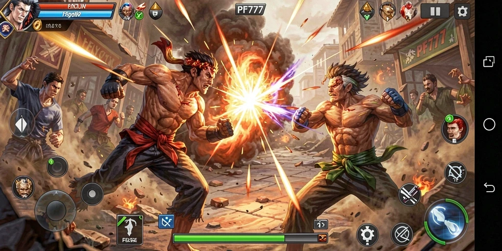Gameplay seru dengan pertarungan karakter unik di PF777.