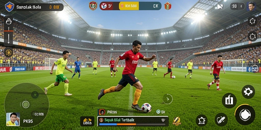Tampilan menarik dari gameplay PK95 yang mendebarkan.