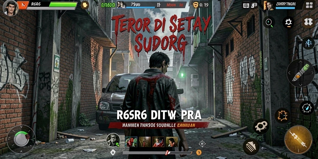Screenshot gameplay R6R6 menampilkan suasana mencekam dan kengerian.