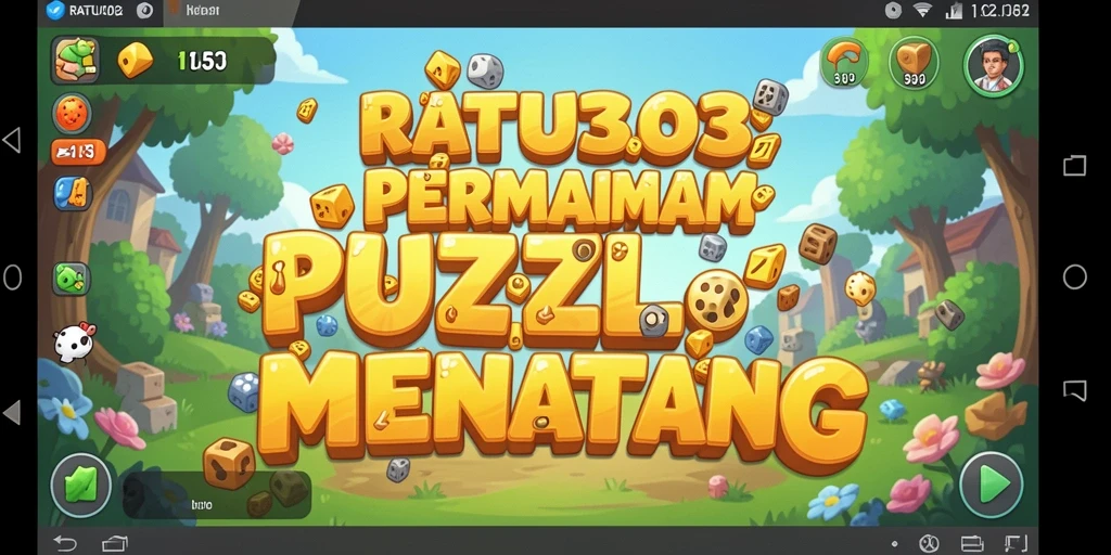 Screenshot gameplay RATU303 yang menunjukkan tingkat kesulitan puzzle.
