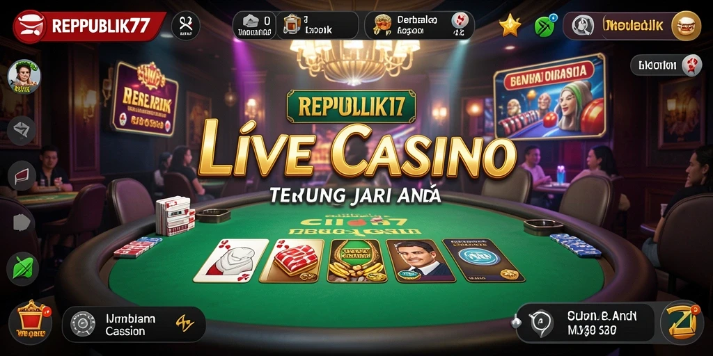 Tampilan gameplay Live Casino yang mengasyikkan dan interaktif.