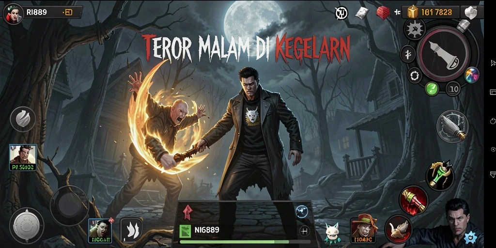 Screenshot utama dari gameplay menegangkan RI889.