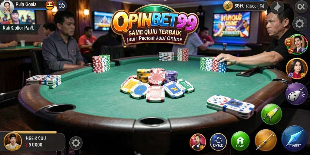 Tampilan seru dari gameplay QiuQiu di SPINBET99.