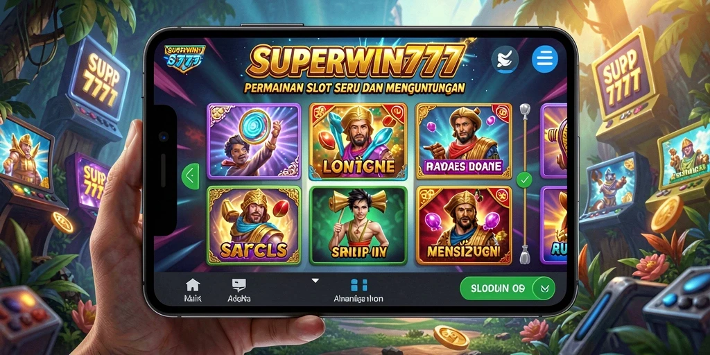 Tampilan gameplay menarik dari SUPERWIN777 dengan fitur slot yang beragam.